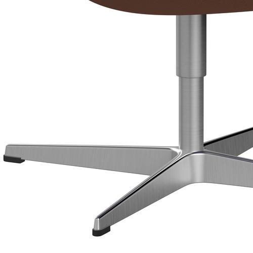 [product_category]-Fritz Hansen Swan Lounge Chair, Satin Brushed Aluminium/Steelcut Trio Nude-Fritz Hansen-3320-STR506-SPAL-FRI-7