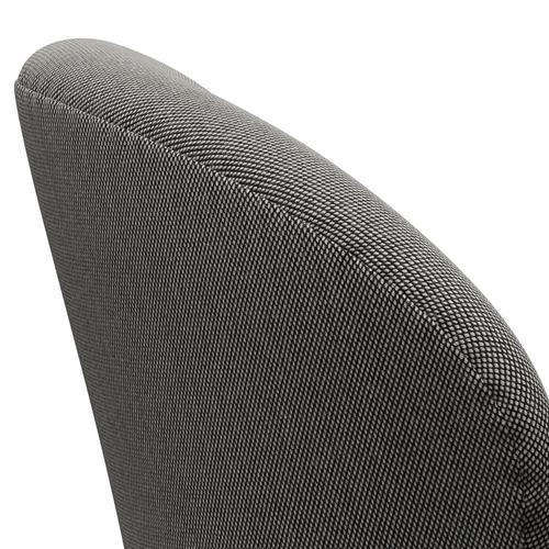 [product_category]-Fritz Hansen Swan Lounge Chair, Satin Brushed Aluminium/Steelcut Trio White/Black-Fritz Hansen-3320-STR124-SPAL-FRI-5