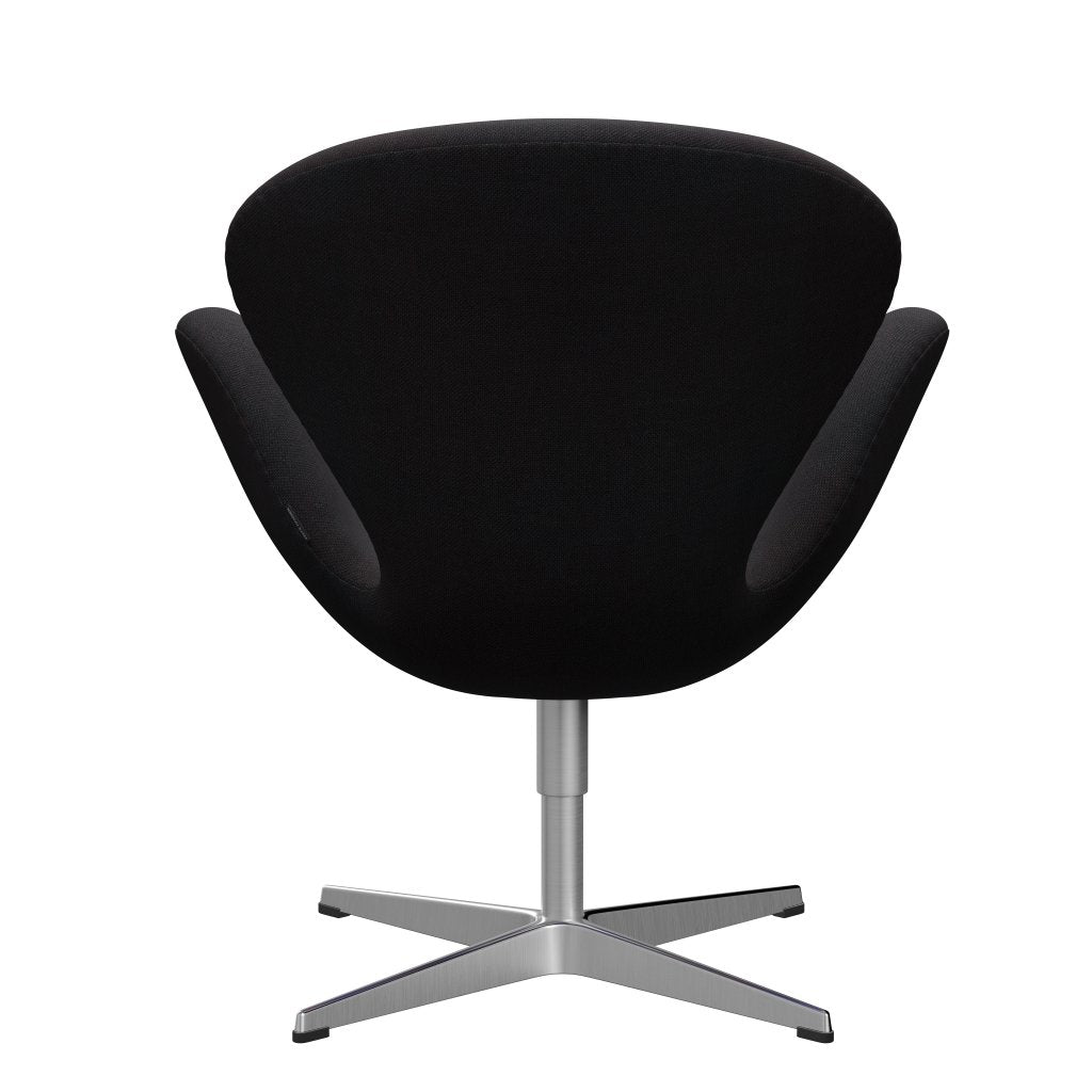 [product_category]-Fritz Hansen Swan Lounge Chair, Satin Brushed Aluminium/Sunniva Black (683)-Fritz Hansen-3320-SV683-SPAL-FRI-4