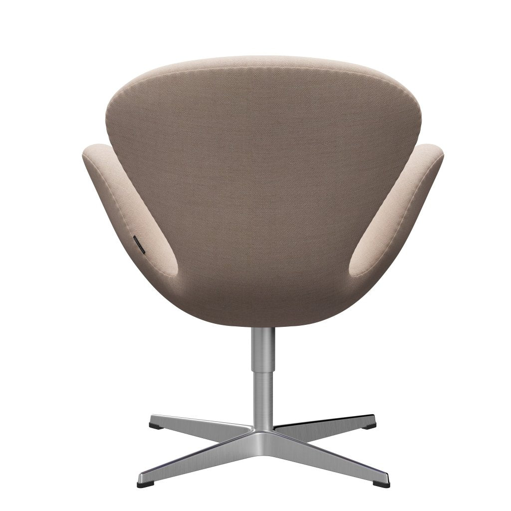 [product_category]-Fritz Hansen Swan Lounge Chair, Satin Brushed Aluminium/Sunniva Sand/Soft Pink-Fritz Hansen-3320-SV236-SPAL-FRI-4
