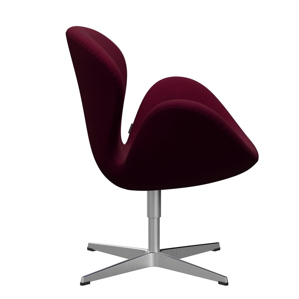 [product_category]-Fritz Hansen Swan Lounge Chair, Sating Brushed Aluminium/Hallingdal Pink Dark-Fritz Hansen-3320-HAL563-SPAL-FRI-3
