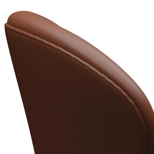 [product_category]-Fritz Hansen Swan Lounge Chair, Silver Grey/Aura Cognac-Fritz Hansen-3320-CLTAN-SGBASE-FRI-5
