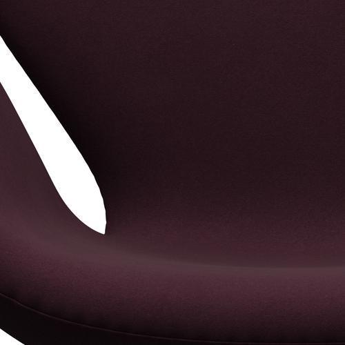 [product_category]-Fritz Hansen Swan Lounge Chair, Silver Grey/Comfort Light Bordeaux-Fritz Hansen-3320-C01163-SGBASE-FRI-6