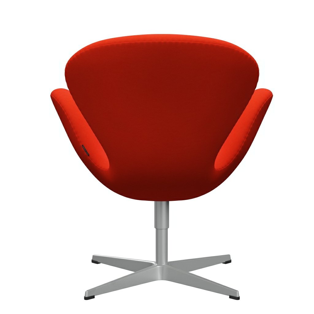[product_category]-Fritz Hansen Swan Lounge Chair, Silver Grey/Comfort Orange/Red-Fritz Hansen-3320-C63006-SGBASE-FRI-4