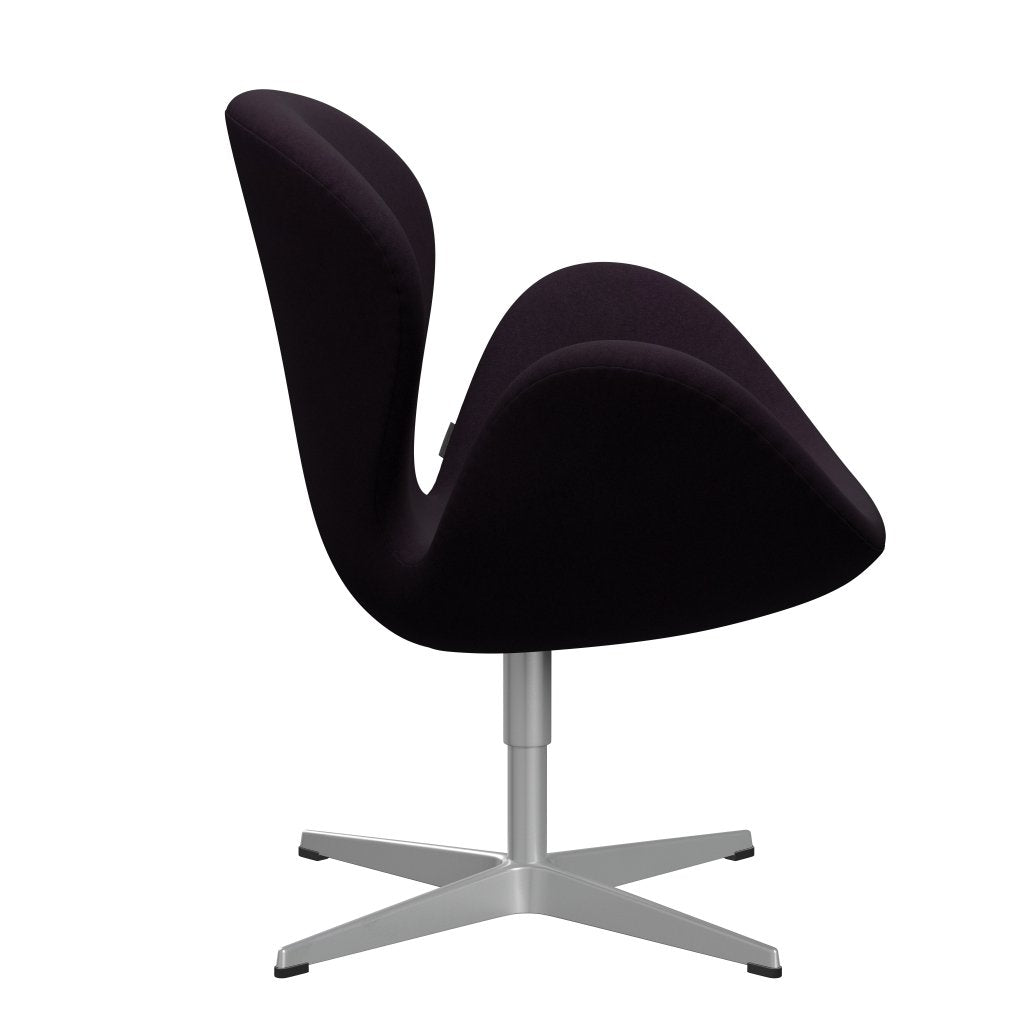 [product_category]-Fritz Hansen Swan Lounge Chair, Silver Grey/Divina Aubergine (376)-Fritz Hansen-3320-DIV376-SGBASE-FRI-3