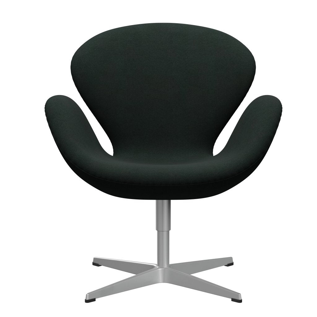 [product_category]-Fritz Hansen Swan Lounge Chair, Silver Grey/Divina Charcoal-Fritz Hansen-3320-DIV181-SGBASE-FRI-1