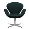  Swan™ Lounge Chair Silver Grey/Divina Dark Green (886)