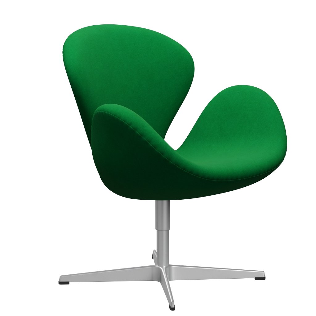 [product_category]-Fritz Hansen Swan Lounge Chair, Silver Grey/Divina Grass Green-Fritz Hansen-3320-DIV922-SGBASE-FRI-2