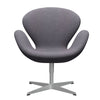 Fritz Hansen Swan™ Lounge Chair, Silver Grey/Divina Md Delicate Blue Grey