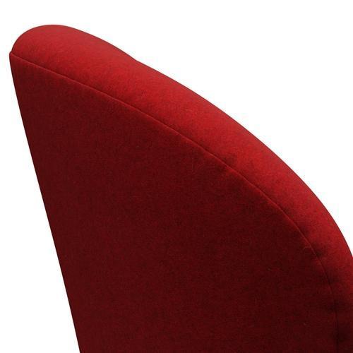 [product_category]-Fritz Hansen Swan Lounge Chair, Silver Grey/Divina Melange Deep Red-Fritz Hansen-3320-DIM567-SGBASE-FRI-5