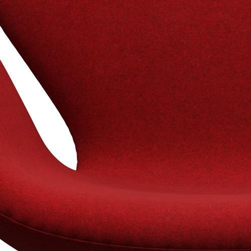 [product_category]-Fritz Hansen Swan Lounge Chair, Silver Grey/Divina Melange Deep Red-Fritz Hansen-3320-DIM567-SGBASE-FRI-6