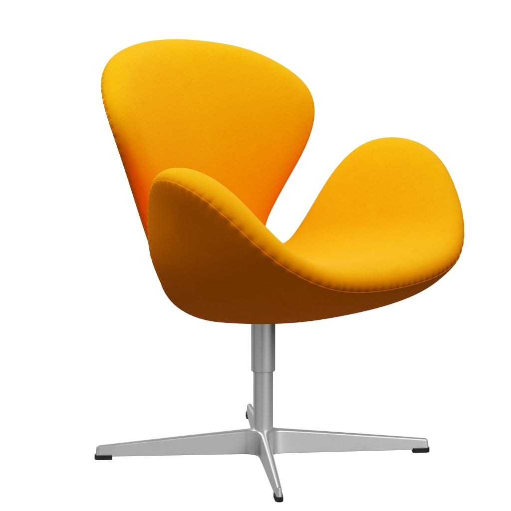 [product_category]-Fritz Hansen Swan Lounge Chair, Silver Grey/Divina Orange (426)-Fritz Hansen-3320-DIV426-SGBASE-FRI-2