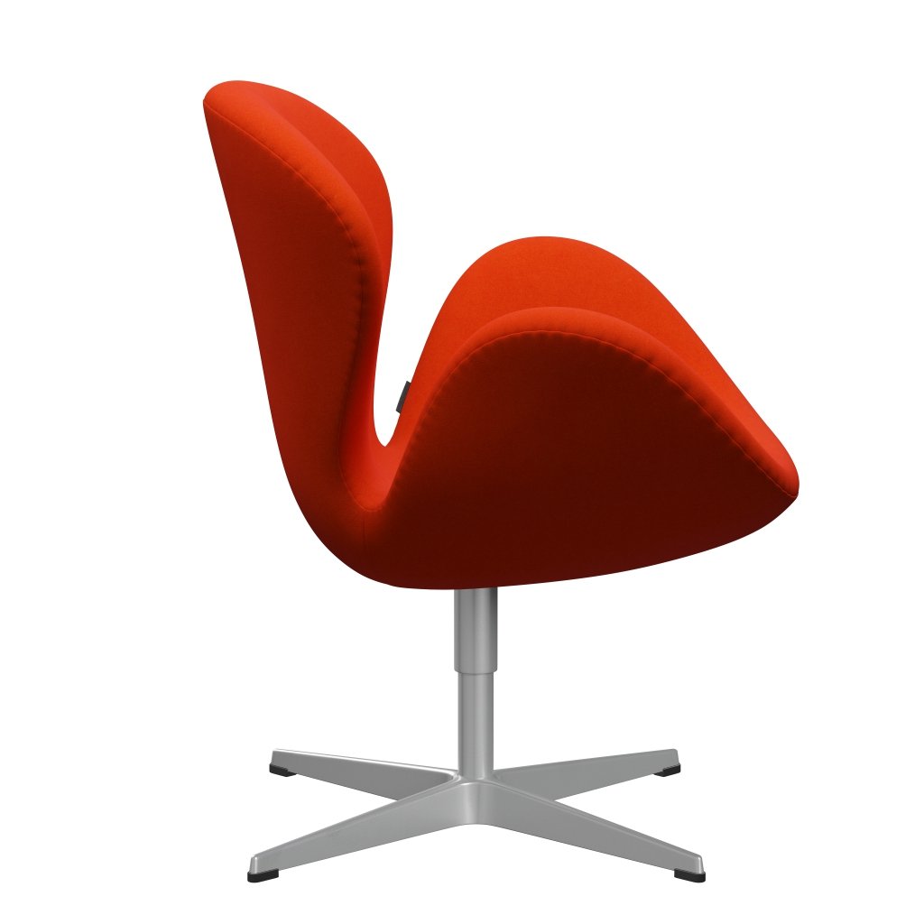 [product_category]-Fritz Hansen Swan Lounge Chair, Silver Grey/Divina Orange/Red-Fritz Hansen-3320-DIV542-SGBASE-FRI-3
