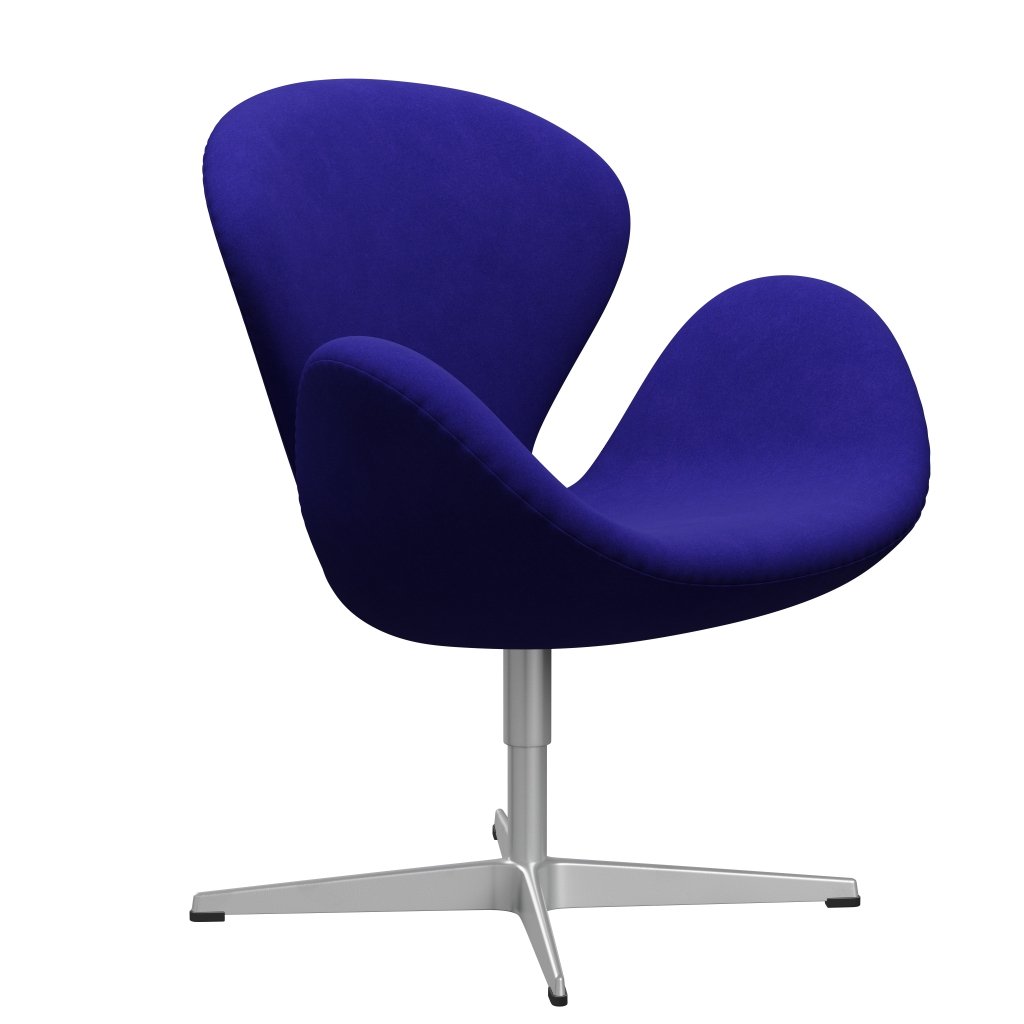 [product_category]-Fritz Hansen Swan Lounge Chair, Silver Grey/Divina Petrol Blue-Fritz Hansen-3320-DIV686-SGBASE-FRI-2