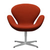Fritz Hansen Swan™ Lounge Chair, Silver Grey/Divina Terracotta