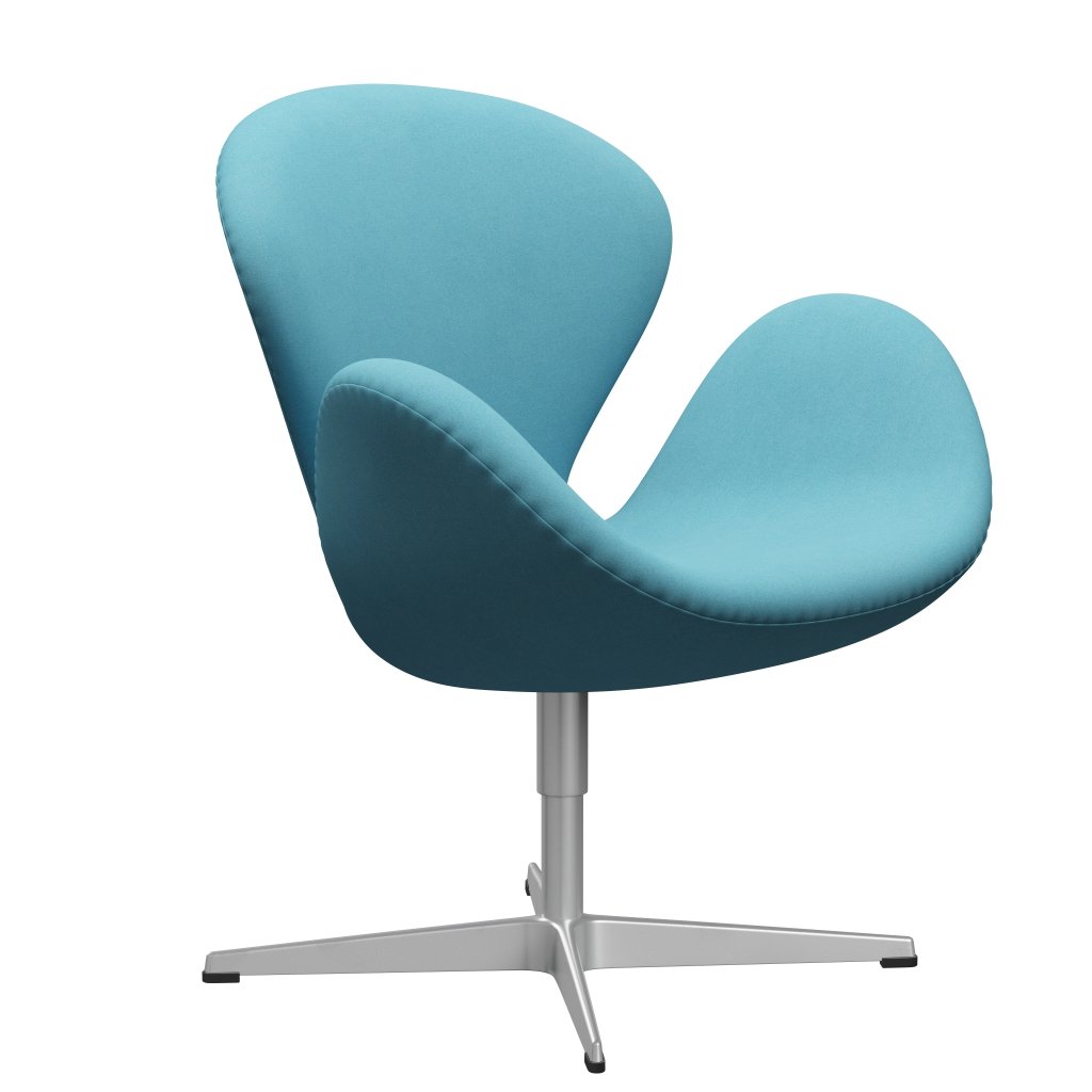 [product_category]-Fritz Hansen Swan Lounge Chair, Silver Grey/Divina Turquoise Light-Fritz Hansen-3320-DIV836-SGBASE-FRI-2
