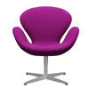 Fritz Hansen Swan™ Lounge Chair, Silver Grey/Divina Violet (666)