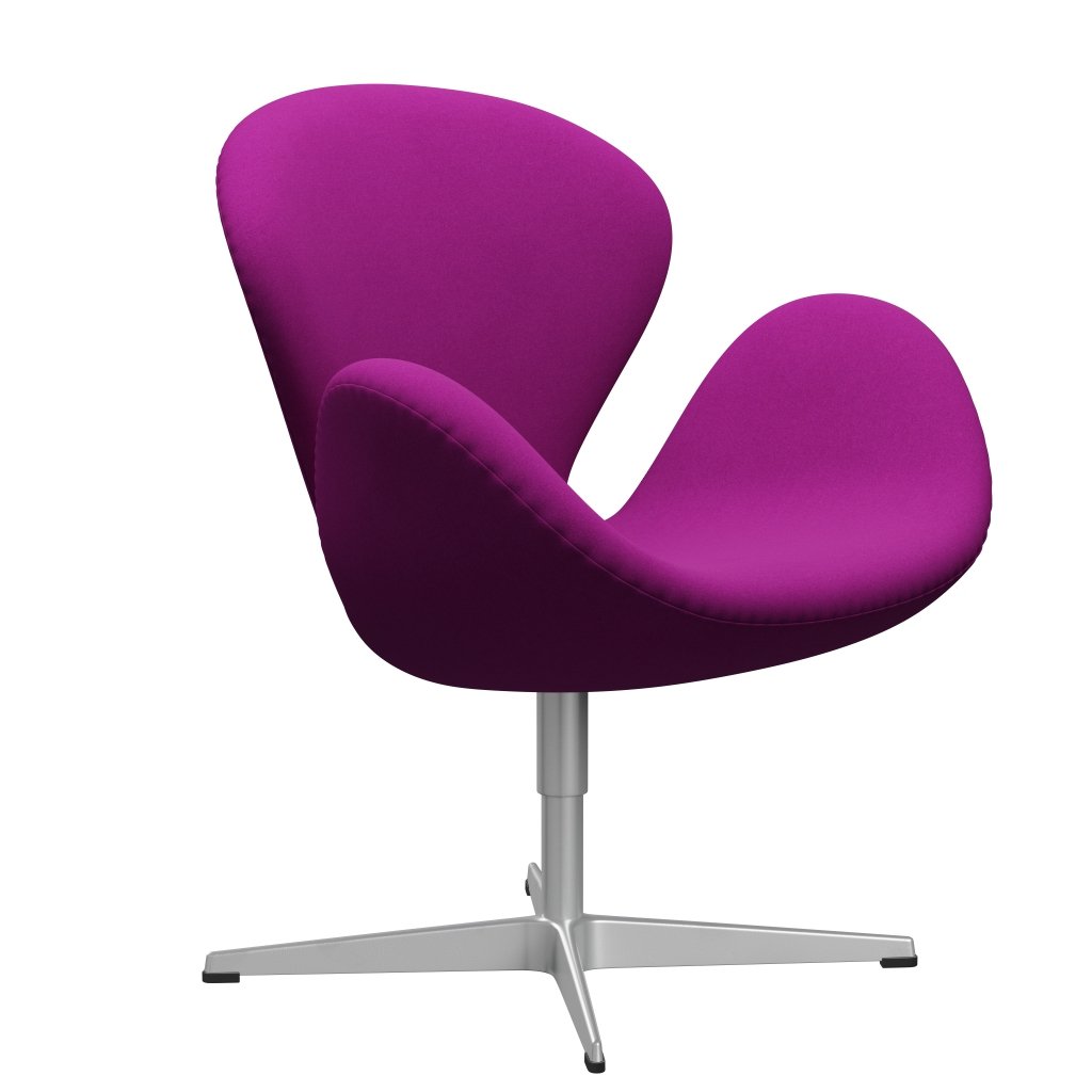 [product_category]-Fritz Hansen Swan Lounge Chair, Silver Grey/Divina Violet (666)-Fritz Hansen-3320-DIV666-SGBASE-FRI-2