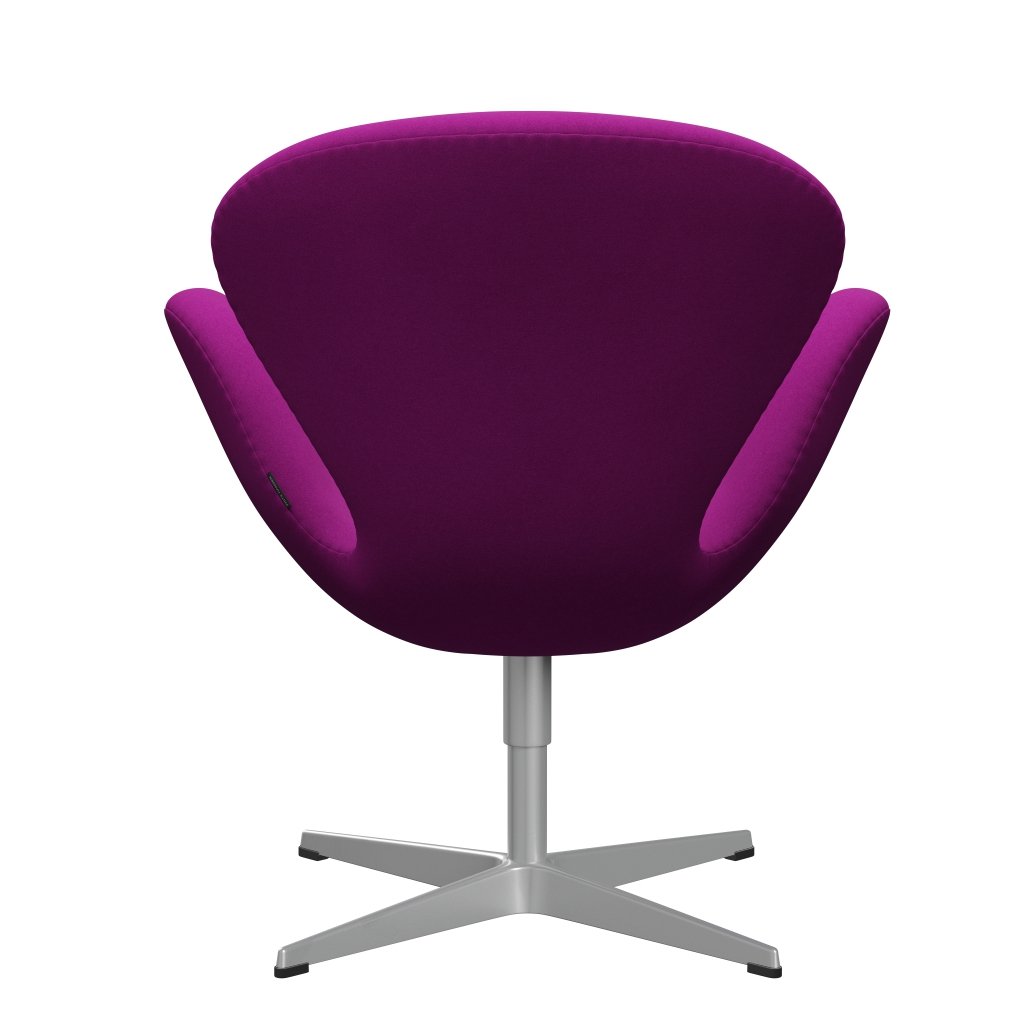 [product_category]-Fritz Hansen Swan Lounge Chair, Silver Grey/Divina Violet (666)-Fritz Hansen-3320-DIV666-SGBASE-FRI-4