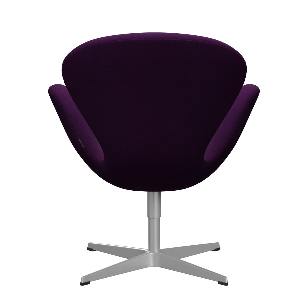[product_category]-Fritz Hansen Swan Lounge Chair, Silver Grey/Divina Violet (696)-Fritz Hansen-3320-DIV696-SGBASE-FRI-4