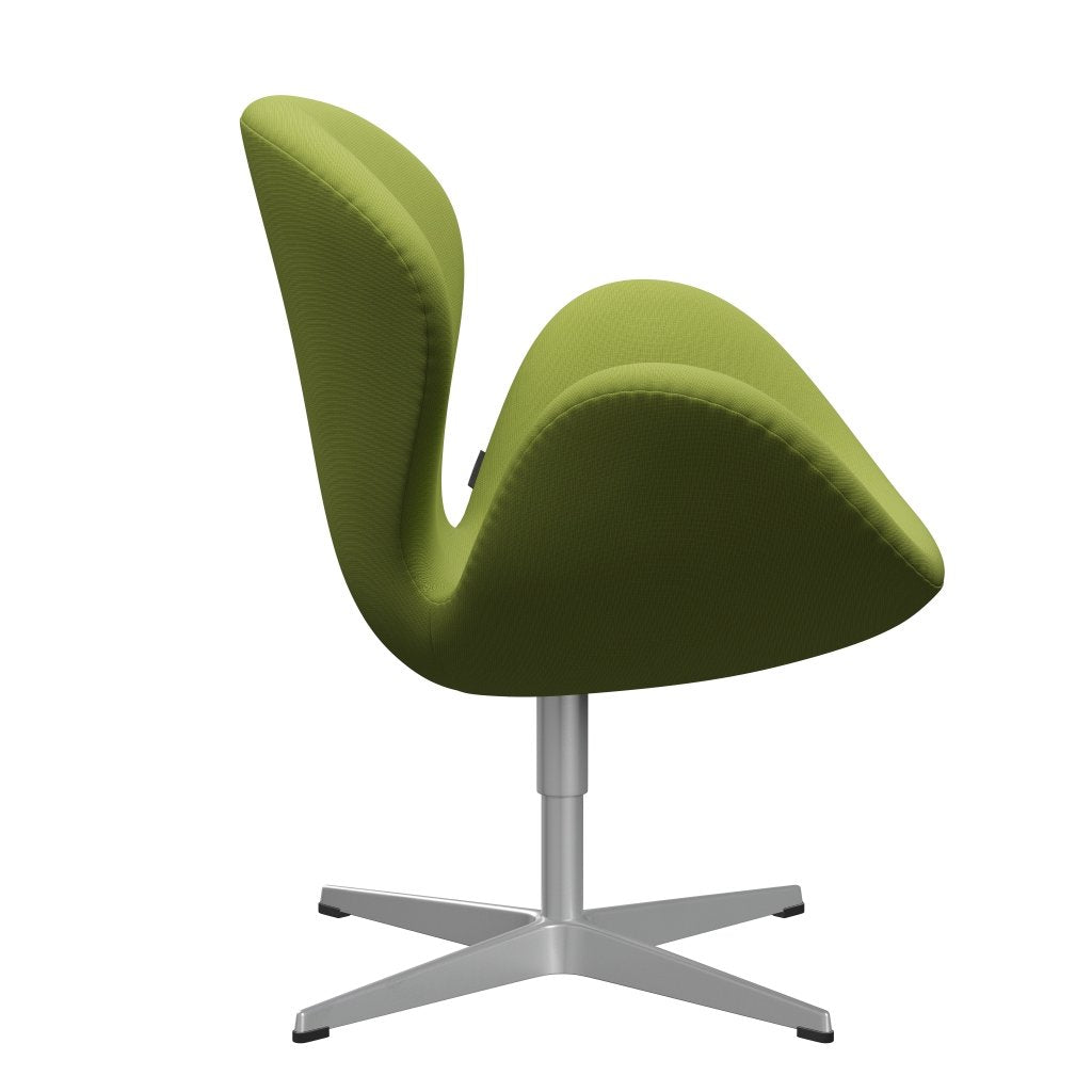 [product_category]-Fritz Hansen Swan Lounge Chair, Silver Grey/Fame Light Grass Green-Fritz Hansen-3320-F68145-SGBASE-FRI-3