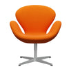  Swan™ Lounge Chair Silver Grey/Fame Orange (63077)