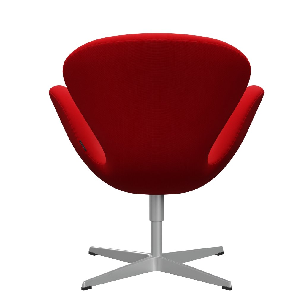 [product_category]-Fritz Hansen Swan Lounge Chair, Silver Grey/Fame Red (64119)-Fritz Hansen-3320-F64119-SGBASE-FRI-4