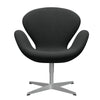  Swan™ Lounge Chair Silver Grey/Fiord Charcoal Grey