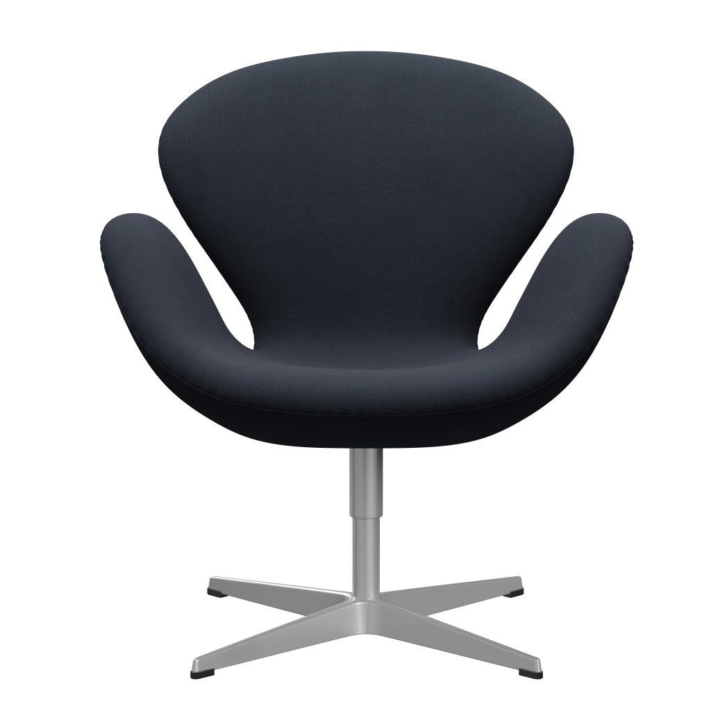 [product_category]-Fritz Hansen Swan Lounge Chair, Silver Grey/Fiord Midnight Blue-Fritz Hansen-3320-FIO782-SGBASE-FRI-1