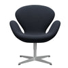  Swan™ Lounge Chair Silver Grey/Fiord Midnight Blue