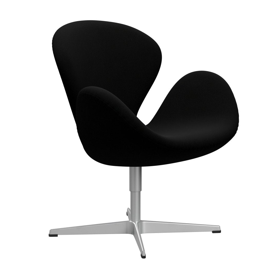 [product_category]-Fritz Hansen Swan Lounge Chair, Silver Grey/Hallingdal Black-Fritz Hansen-3320-HAL190-SGBASE-FRI-2
