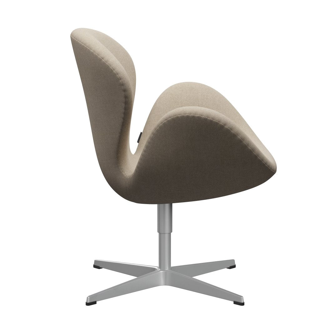 [product_category]-Fritz Hansen Swan Lounge Chair, Silver Grey/Hallingdal Sand-Fritz Hansen-3320-HAL200-SGBASE-FRI-3