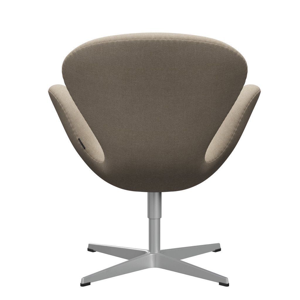 [product_category]-Fritz Hansen Swan Lounge Chair, Silver Grey/Hallingdal Sand-Fritz Hansen-3320-HAL200-SGBASE-FRI-4