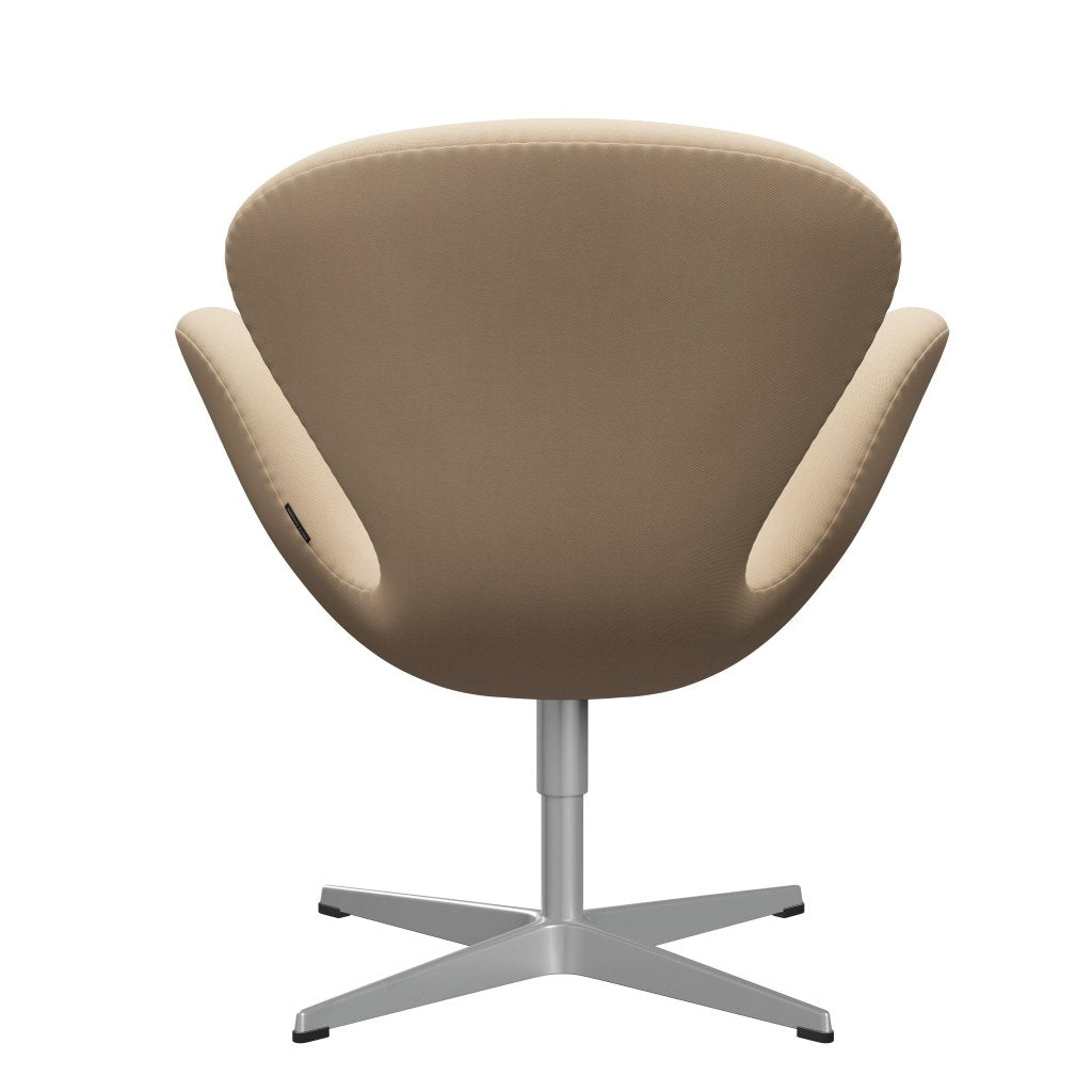 [product_category]-Fritz Hansen Swan Lounge Chair, Silver Grey/Rime Wool White-Fritz Hansen-3320-RIM211-SGBASE-FRI-4