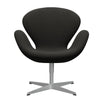  Swan™ Lounge Chair Silver Grey/Steelcut Trio Dark Brown
