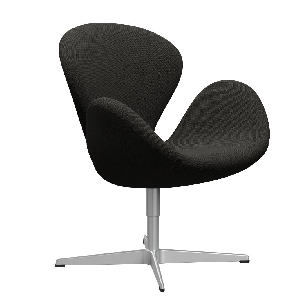[product_category]-Fritz Hansen Swan Lounge Chair, Silver Grey/Steelcut Trio Dark Brown-Fritz Hansen-3320-STR383-SGBASE-FRI-2