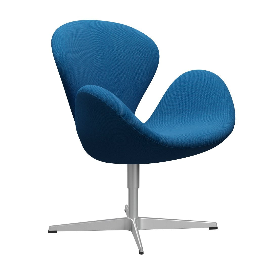 [product_category]-Fritz Hansen Swan Lounge Chair, Silver Grey/Steelcut Trio Turquoise/Blue-Fritz Hansen-3320-STR865-SGBASE-FRI-2