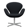  Swan™ Lounge Chair Silver Grey/Tonus Dark Aubergine