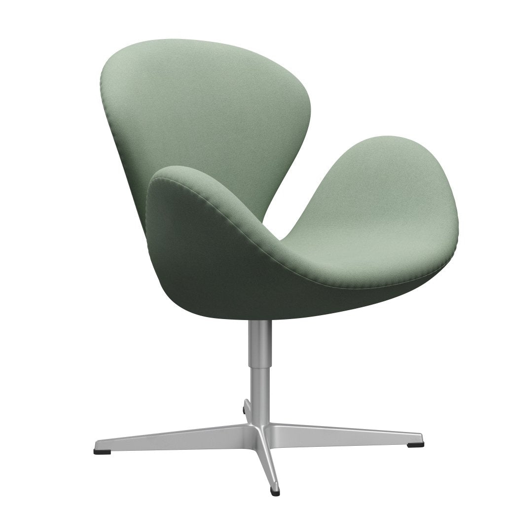 [product_category]-Fritz Hansen Swan Lounge Chair, Silver Grey/Tonus Mint Green-Fritz Hansen-3320-TON914-SGBASE-FRI-2