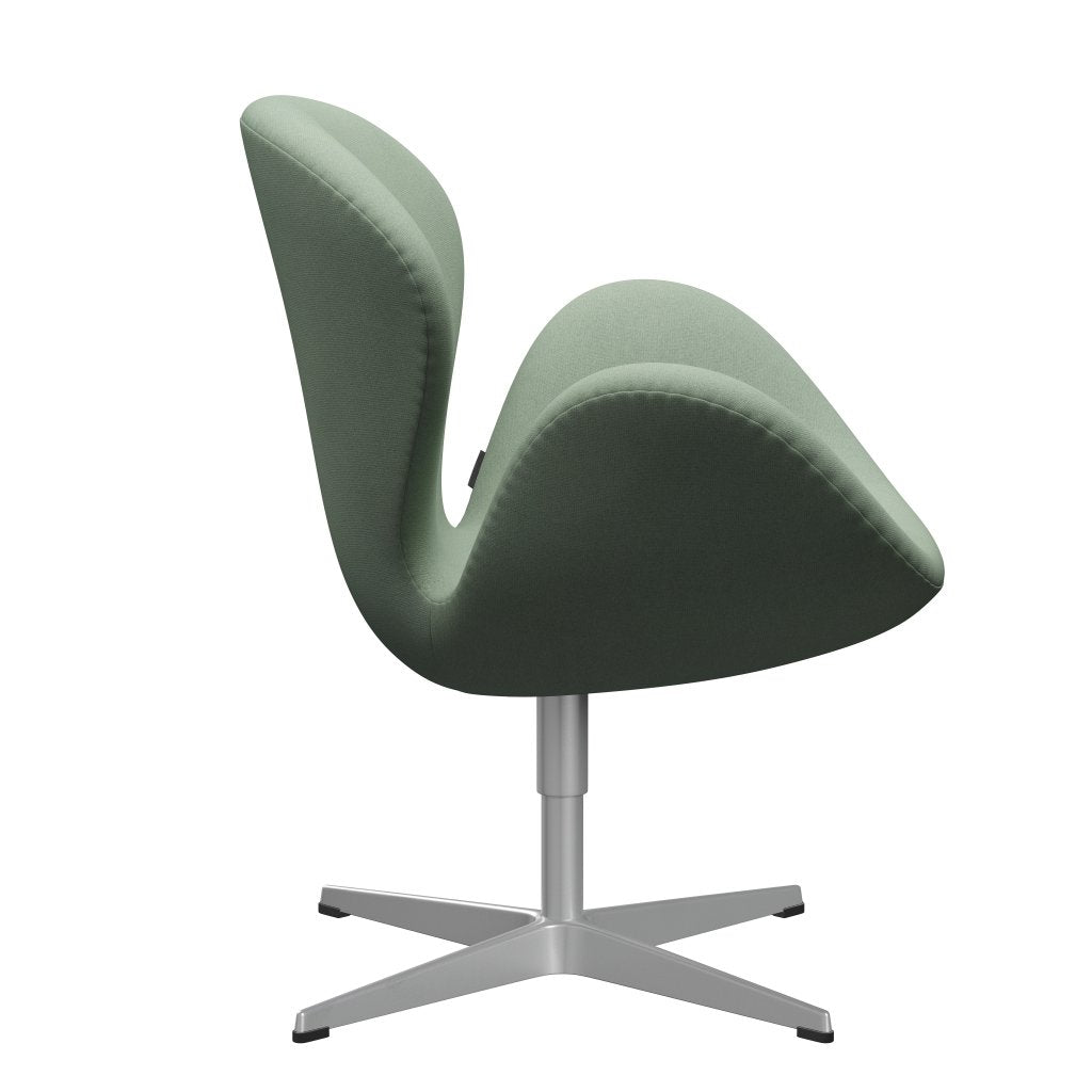 [product_category]-Fritz Hansen Swan Lounge Chair, Silver Grey/Tonus Mint Green-Fritz Hansen-3320-TON914-SGBASE-FRI-3
