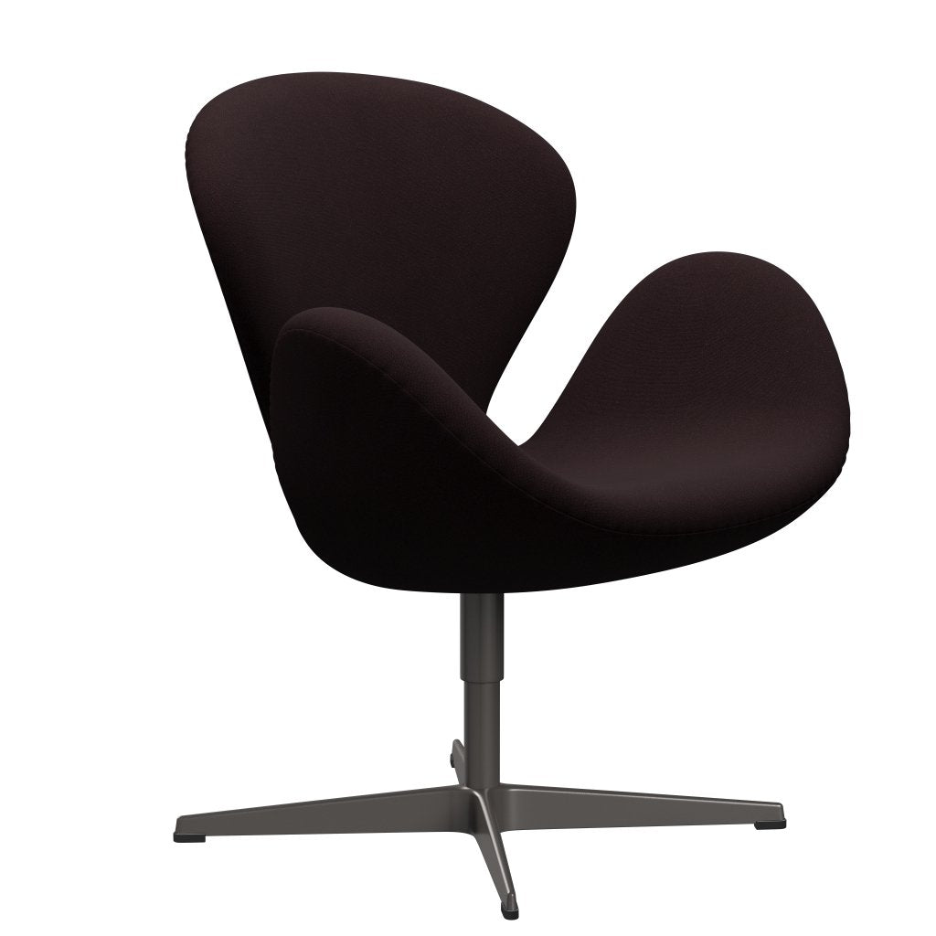 [product_category]-Fritz Hansen Swan Lounge Chair, Warm Graphite/Christianshavn Dark Red Uni-Fritz Hansen-3320-CH1142-WGBASE-FRI-2