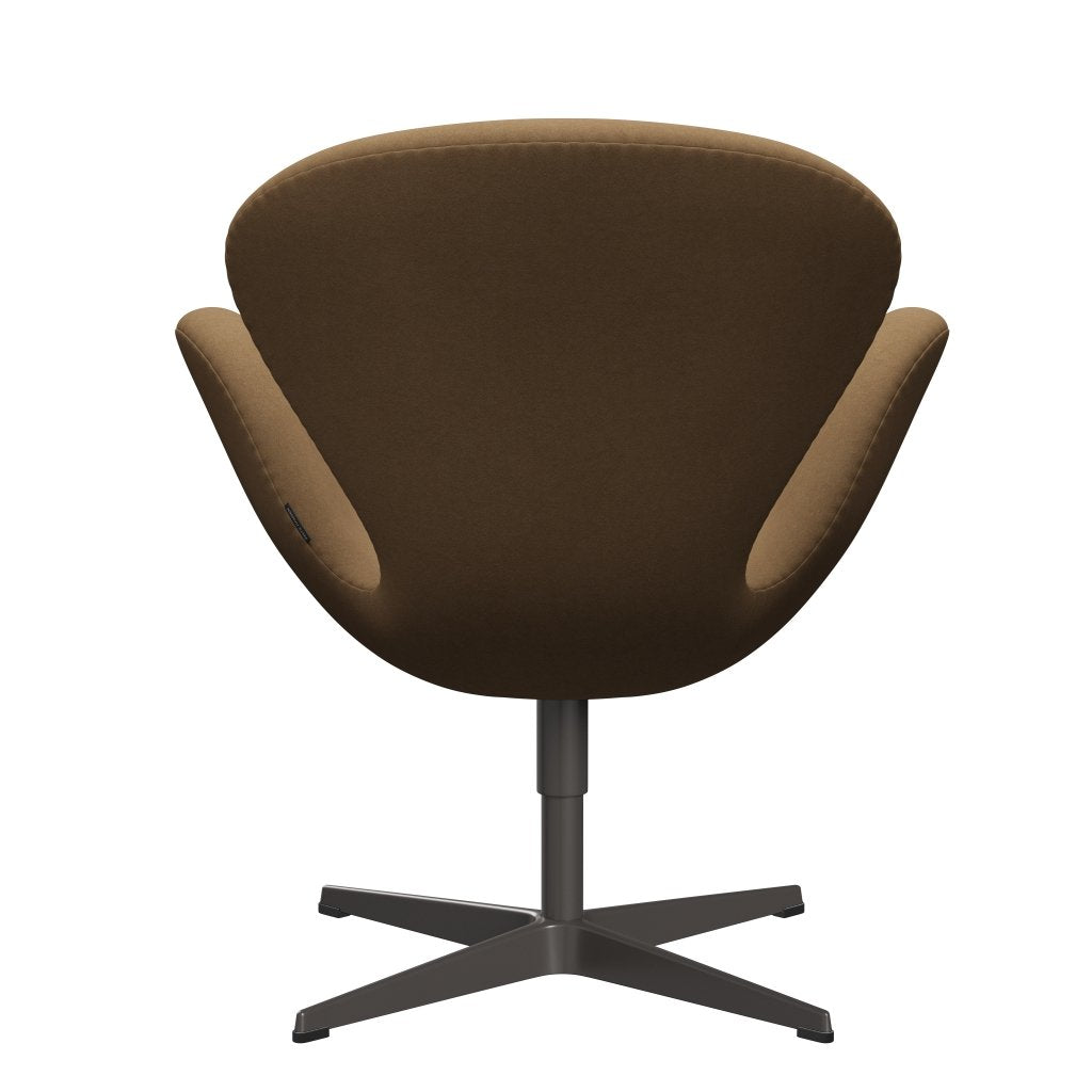 [product_category]-Fritz Hansen Swan Lounge Chair, Warm Graphite/Comfort Light Brown-Fritz Hansen-3320-C00005-WGBASE-FRI-4