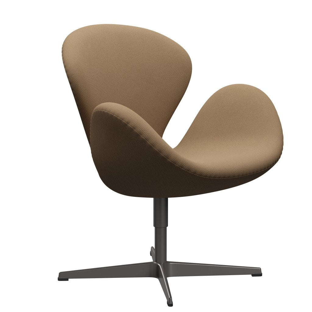 [product_category]-Fritz Hansen Swan Lounge Chair, Warm Graphite/Diablo Gold Sand-Fritz Hansen-3320-DIA401-WGBASE-FRI-2