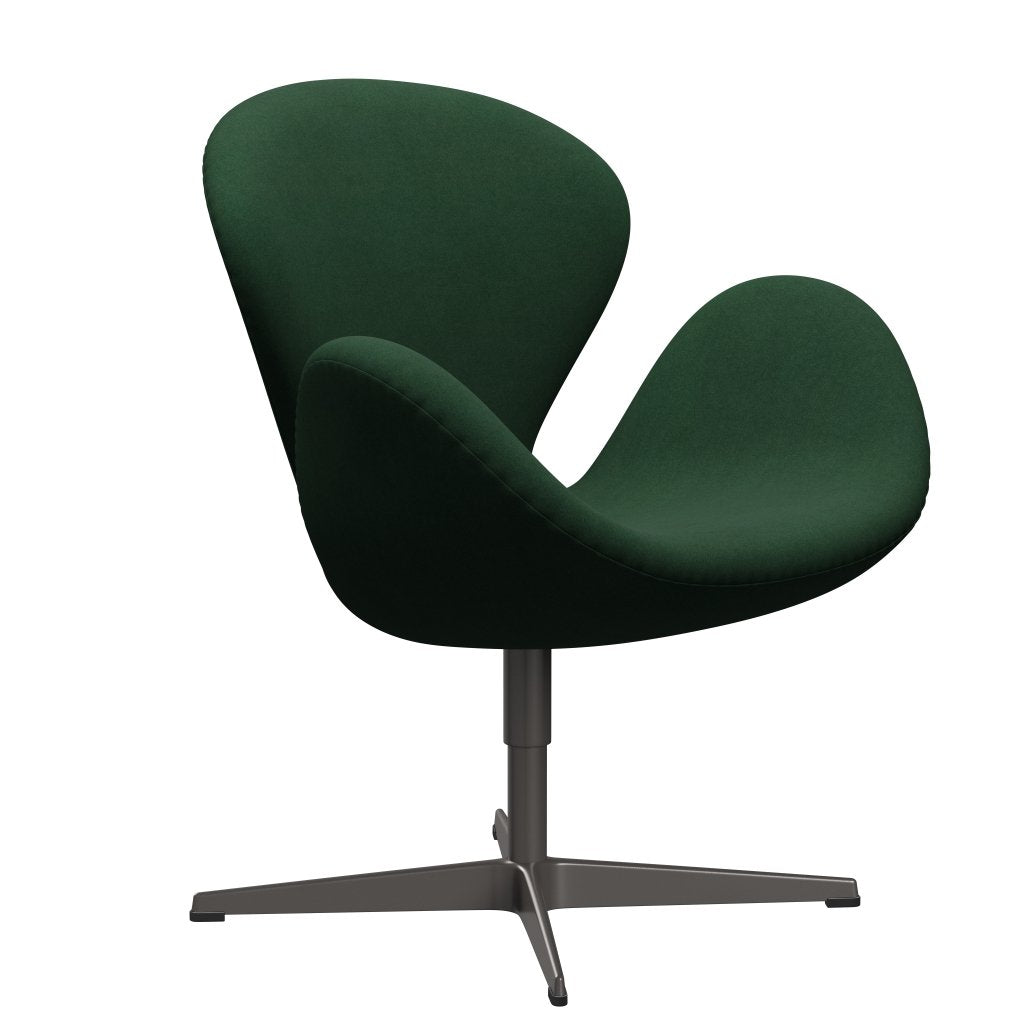 [product_category]-Fritz Hansen Swan Lounge Chair, Warm Graphite/Divina Dark Green (876)-Fritz Hansen-3320-DIV876-WGBASE-FRI-2