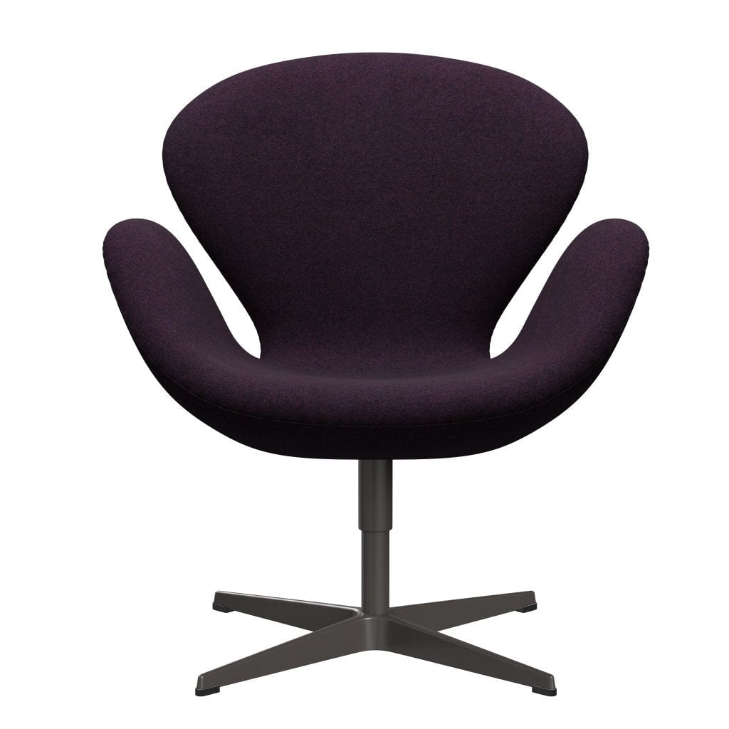 [product_category]-Fritz Hansen Swan Lounge Chair, Warm Graphite/Divina Md Aubergine-Fritz Hansen-3320-DMD683-WGBASE-FRI-1