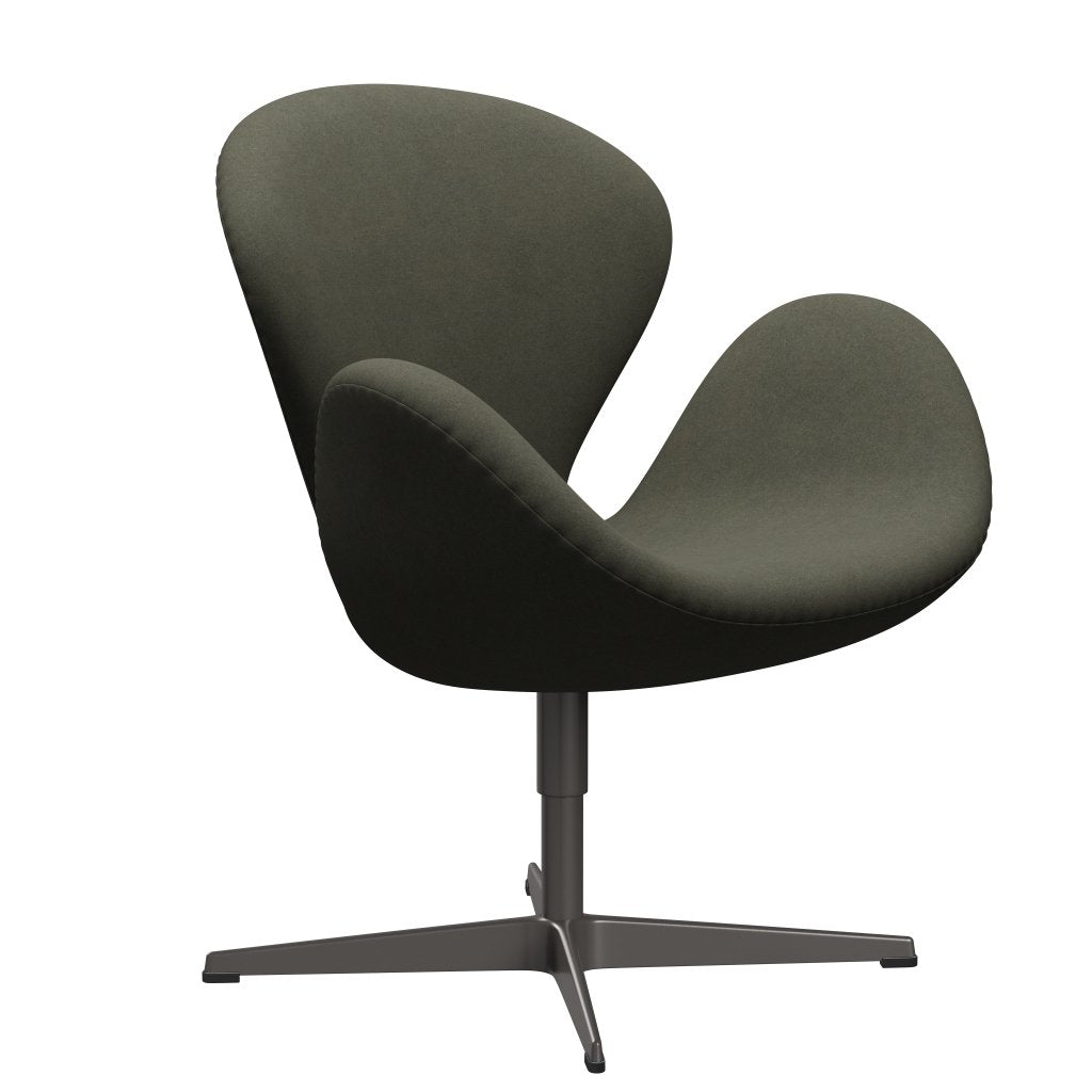 [product_category]-Fritz Hansen Swan Lounge Chair, Warm Graphite/Divina Military Green-Fritz Hansen-3320-DIV944-WGBASE-FRI-2