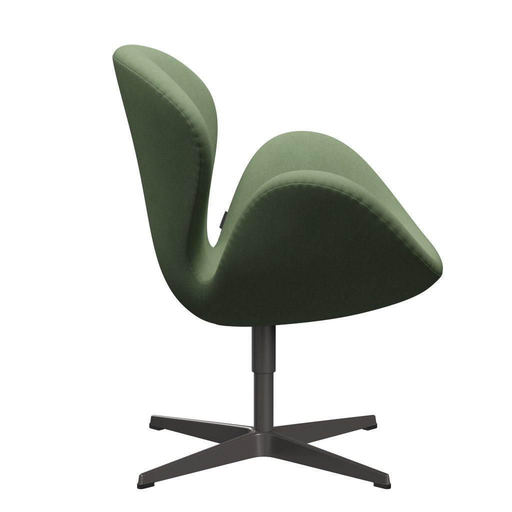 [product_category]-Fritz Hansen Swan Lounge Chair, Warm Graphite/Divina Olive Green-Fritz Hansen-3320-DIV856-WGBASE-FRI-3