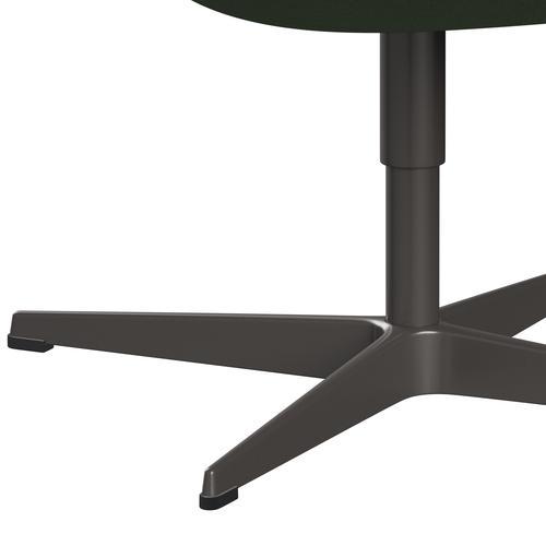 [product_category]-Fritz Hansen Swan Lounge Chair, Warm Graphite/Divina Olive Green-Fritz Hansen-3320-DIV856-WGBASE-FRI-7