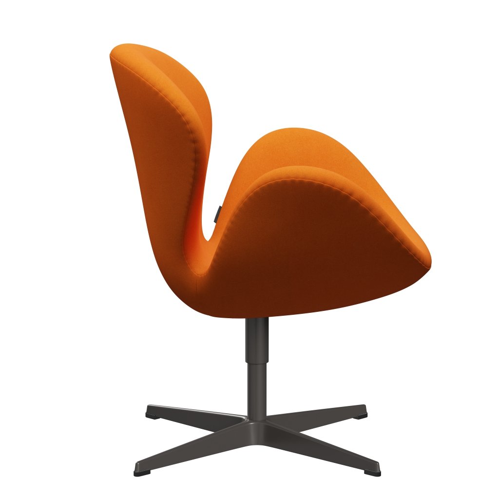 [product_category]-Fritz Hansen Swan Lounge Chair, Warm Graphite/Divina Orange (444)-Fritz Hansen-3320-DIV444-WGBASE-FRI-3