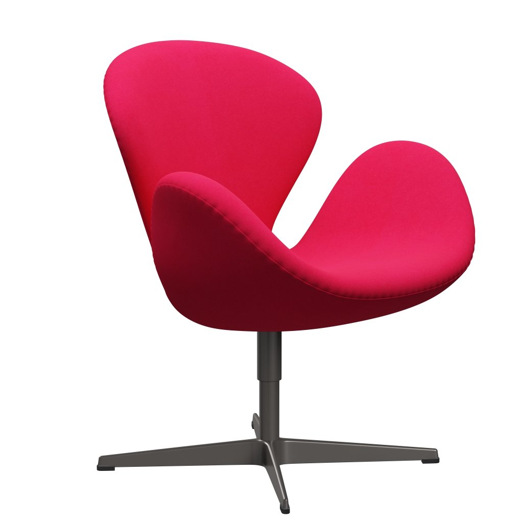 [product_category]-Fritz Hansen Swan Lounge Chair, Warm Graphite/Divina Pink Lipstick-Fritz Hansen-3320-DIV626-WGBASE-FRI-2